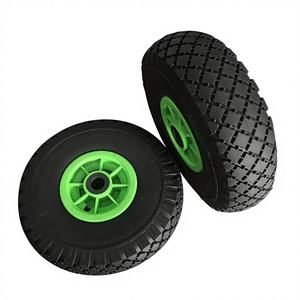 Ruedas de Poliuretano Sólido de 10'' X300-4, Resistentes a Pinchazos, para Carretillas, 260x73mm, Venta al <span class=keywords><strong>Por</strong></span> Mayor - Product Image 1