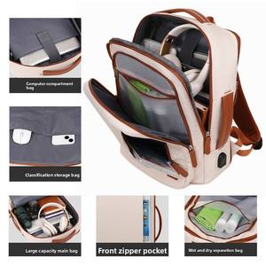 Mochila de viaje personalizada informal a la moda para estudiantes universitarios y mujeres, mochila impermeable para ordenador portátil, mochila de viaje para estudiantes y mujeres - Product Image 3