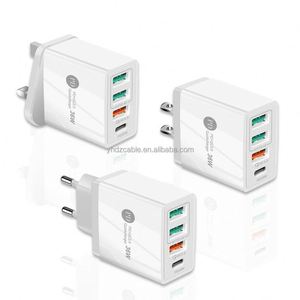 PD+3USB QC3.0 Multi Port Dual Fast Charging Phone Charger 36W Smart Adapter Charging Head Type-<b>C</b> Interface - Product Image 2