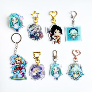 Fábrica haz tu propio llavero logotipo personalizado dijes acrílicos impresos llaveros epoxi plástico dibujos animados Anime llavero personalizado - Product Image 6