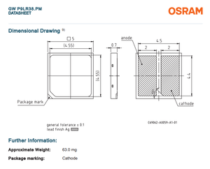 Motor de luz LED para OSRAM GW, 0,99, 2200 W, 2700K, 3000K, 3500K, 5050 K, iluminación blanca cálida, Chip Led - Product Image 3