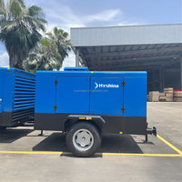 Compresseur d'air à vis portable à moteur diesel 8,6 bars 125 psi 1025 CFM 29 m³/min pour le forage minier et le sablage HX290-9