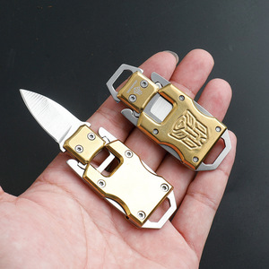 チェーン付き屋外ミニトランスフォーマーナイフ折りたたみキャンプナイフ - Product Image 2