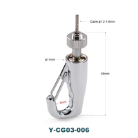 Kit de suspension d'image personnalisé de haute qualité Système de câble métallique en acier inoxydable Colliers de serrage ajustables en plastique PVC laiton cuivre