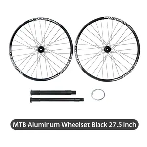 WAKEマウンテン自転車リムアルミニウム合金MTB27.5/29インチリム35mm32Hディスクブレーキスルーアクスルホイールセット
