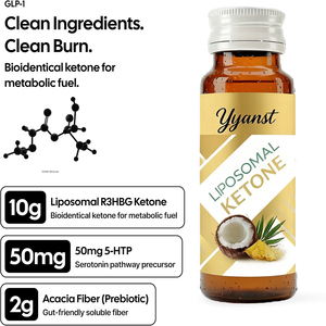 Bebida líquida oral de alta calidad con etiqueta privada, a base de cetonas liposomales y fibra, reduce la grasa, apoya el metabolismo y la salud. - Product Image 5