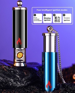 Son Môi Phong Cách Son Môi Điều Khiển Bằng Giọng Nói Tungsten Kim Loại Điện USB Có Thể Sạc Lại Windproof Nhẹ Hơn Với Vòng Cổ Treo Dây Thừng - Product Image 4