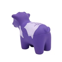 Logo personnalisé imprimé PU mousse lait vache forme balle anti-stress animaux jouets anti-stress pour la promotion