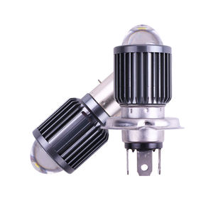 1 pezzo H4 BA20D faro Moto Moto Led lampadine CSP Chip Hi <span class=keywords><strong>Lo</strong></span> lente H4 fendinebbia Scooter Moto accessori faro 12V - Product Image 1