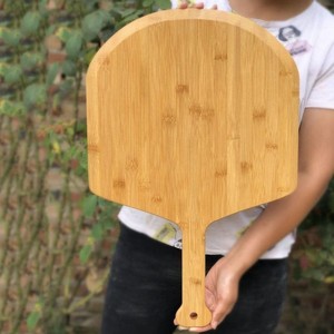 Planche à pizza en bambou 15 pouces avec poignée pour usage domestique en cuisine - Product Image 2