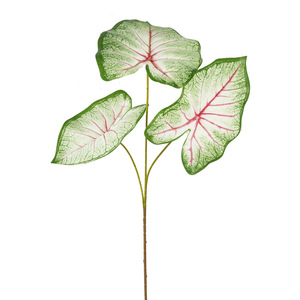 Hojas de Calabaza Artificiales, Color Rosa Corazón y Verde Intenso, de 30cm-100cm de Altura, Simulación Realista, Decoración para Interiores del Hogar - Product Image 4