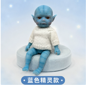 Muñeca <span class=keywords><strong>Avatar</strong></span> <span class=keywords><strong>Reborn</strong></span> Pintada a Mano, Figura de Bebé Realista de <span class=keywords><strong>Silicona</strong></span> con Piel Texturizada en 3D, Juguete Decorativo Coleccionable Exquisito - Product Image 6
