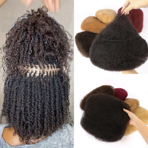 <span class=keywords><strong>Cheveux</strong></span> humains afro crépus courts/longs en vrac, 100 % naturels, <span class=keywords><strong>pour</strong></span> tresses - Product Image 1