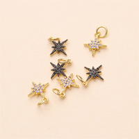 Pendentifs en laiton plaqué or, breloques lune et étoile pour la fabrication de bijoux