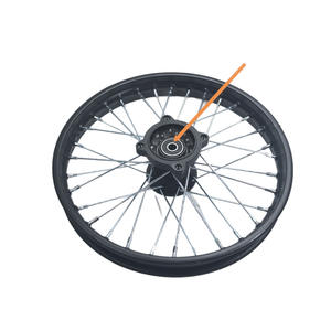 ชุดดุมล้อหน้าใหม่ 1.4*14 นิ้ว พร้อมขอบล้อเหล็ก แกน 12 มม. อะไหล่รถมอเตอร์ไซค์ออฟโรด ทำจากวัสดุอะลูมิเนียม - Product Image 2