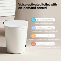 Toilette intelligente à chasse d'eau automatique, toilette intelligente avec siège chauffant, toilette intelligente pour salle de bain