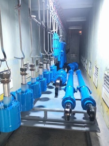 Промышленный гидравлический цилиндр с телескопическим штоком поршня и хромированным покрытием - Product Image 6