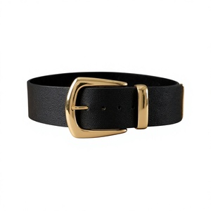 Cinturón Casual Unisex de Cuero Vacuno con Hebilla de Calavera de Acero Inoxidable y Estampado Floral por Transferencia Térmica, Ecológico, de 3.8 cm, de BS INTERNATIONAL, en Tendencia - Product Image 1
