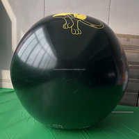 Wanjun Ballon gonflable en PVC souple de haute qualité personnalisé, ballon de plage gonflable noir à l'hélium en vente