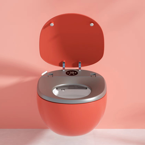 Inodoro Moderno Inteligente de Lujo para Baño, de Cerámica, Montado en la Pared, con Doble Descarga, Sin Contacto, Control Remoto, Asiento con Sifón en P, MDG06 - Product Image 3