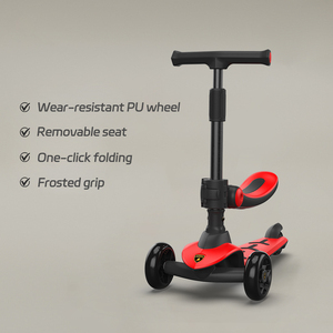 Venta caliente Durable Cool Portable Multi-colores <span class=keywords><strong>Lamborghini</strong></span> Eu Estándar Plegable Auto-equilibrio Niños 3 Ruedas Scooter - Product Image 1