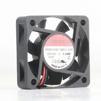 Sunon 5V 24V 48V DC 12V 1.14W AC EC 5015 50X50X15MM 5CM Suspensi Magnetik Chassis Senyap 2-kabel EF501511-E01C-A99 Kipas Pendingin