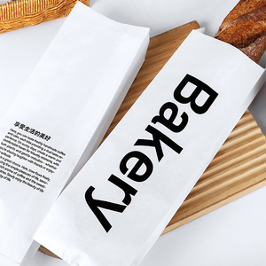 Vente en gros d'inventaire pochette d'emballage écologique étanche à l'huile pour pain grillé de boulangerie sac en plastique avec fenêtre en <span class=keywords><strong>papier</strong></span> kraft - Product Image 6