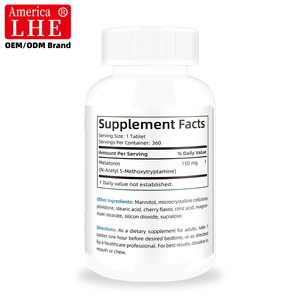 Wholesale Melatonin Supplement Manufacturer Fast Dissolve <b>10</b> mg for Sleep Support Cherry Flavor 360 Melatonin <b>Tablets</b> - Product Image 6