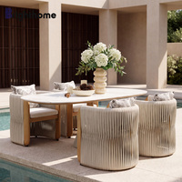 Brighthome - Vente en gros de meubles d'extérieur imperméables, table et chaises de restaurant, ensemble de canapés de jardin en aluminium