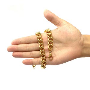 High Quality 15mm 316l Stainless Steel Gold Chain Necklace <strong>Dog</strong> Choker Chain <strong>Collar</strong> for Pet <strong>Dogs</strong> - Product Image 2