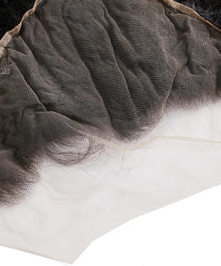 Vente en gros de paquets de tissage à double trame de machine de cheveux humains brésiliens vierges Remy 13*6 transparents pour cheveux - Product Image 5