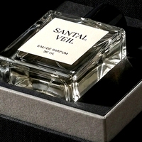 Boîte à parfum rigide noire de luxe personnalisée et écologique en deux parties avec couvercle relevable et insert ajusté pour emballage cosmétique et de parfums