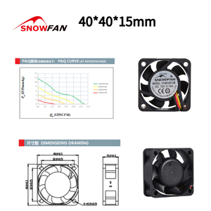 Factory Micro 40x40x15 4cm <strong>Fan</strong> Double Ball <strong>Sleeve</strong> <strong>Bearing</strong> 4015 <strong>Dc</strong> 24v 12v High Speed Mini Cooling <strong>Fan</strong>