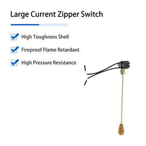 סיטונאי YMD SJ24B מנורת תקרה עם שרשרת חרוזים בציפוי זהב כרום, מתג רוכסן, מנורת שולחן מפלסטיק, מנורת רצפה, נברשת, ספוט 6A - Product Image 2
