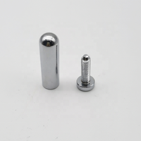 1/2\" Diameter Steel Desktop Table Standoffs Chromed Finish 1/4\"-D12X40 Fasteners for Material Hole Product Category Fasteners