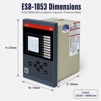 Relé de Protección para Banco de Condensadores de Subestación Inteligente EastSong, Doble Ethernet IEC61850 RS485, Registro de Fallas por Sobrecorriente y Sobretensión