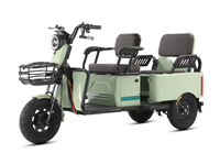 Nouveau modèle 2026, Vélo tricycle électrique biplace 800W pour passagers, à carrosserie ouverte, pour personnes âgées, type taxi, Meilleures ventes, Direct usine