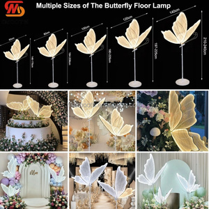 Unique LED Butterfly Party <b>Wedding</b> <b>Props</b> Electric Glowing Butterfly Road Lead Dynamic Moving Butterfly Decor - Product Image 4