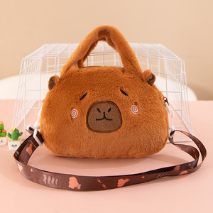 Sacs à main Capybara mignons pour filles, sacs à bandoulière pour enfants, cadeau pour petite fille, petit sac à main en peluche douce, sacs à main Capybara en peluche - Product Image 6