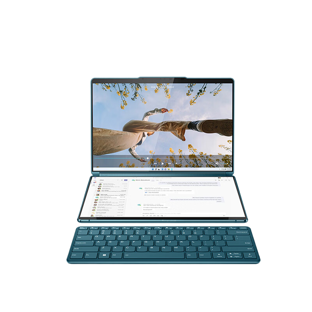 New for Yoga Book 9i 13.3-inch Double-screen Flip 13th Gen I7 16G 1T 2.8K OLED Touch Screen Metal English Keyboard