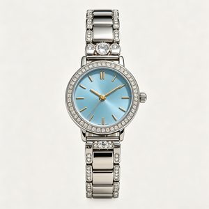 Reloj de Pulsera de Acero Inoxidable de Lujo para Mujer, de Alta Calidad OEM, Movimiento de Cuarzo, Logotipo Personalizado, Venta al Por Mayor - Product Image 3