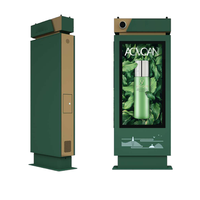 Kiosque Lcd portable de 86 pouces avec affichage au sol et affichage numérique publicitaire en extérieur avec panneau de menu LED pour restaurant