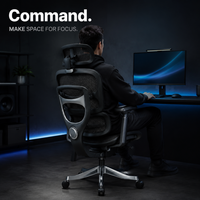 Chaise de Gaming Ergonomique AOR à Dossier Haut en Maille, Appuie-tête 4D, Accoudoirs 5D, Soutien Lombaire, Base en Alliage, Vérin à Gaz Classe 4, BIFMA 2026, Vente en Gros Usine