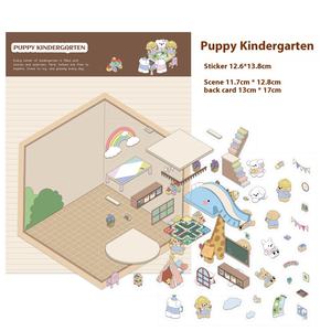 Cartoon Puppy En Kat 3d Pte Materiaal Restaurant Landschapsarchitectuur Decoratieve Sticker - Product Image 5