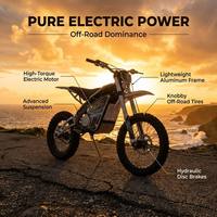 Moto électrique Surron Style 9000W pour adultes, batterie longue portée 80V34Ah 100KM, vitesse maximale 110km/h, au-dessus de 70 km/h °   4 vitesses, 2 modes