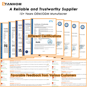 Stanhom trang trí nội thất sang trọng vòng màu đen tùy chỉnh nhôm Treo Tường Khung gương - Product Image 5