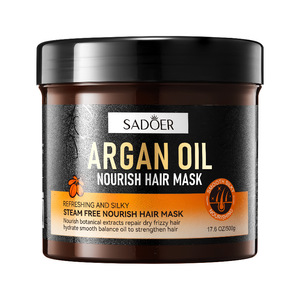 Vente en gros de <span class=keywords><strong>masque</strong></span> capillaire <span class=keywords><strong>nourrissant</strong></span> à l'huile d'agam SADOER réparation hydratation en profondeur amélioration de la perte de cheveux abîmés lisse et brillant - Product Image 1