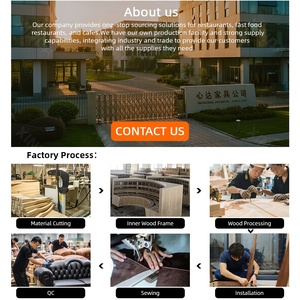 Sử dụng thương mại gỗ da thanh nhà hàng gian hàng chỗ ngồi thức ăn nhanh gian hàng ghế sofa Para restaurantes quán cà phê Bàn và ghế Bộ - Product Image 6