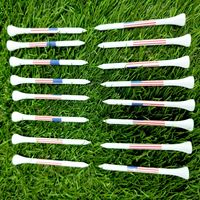 Personnalisé 70 mm Durable USA Drapeau Bambou Golf Tees Accessoires De Golf En Bois