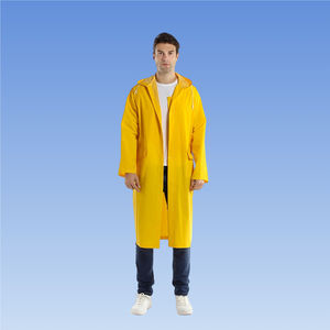 PVC amarelo Full Body longo Trench Coat estilo <span class=keywords><strong>Raincoat</strong></span> para adultos impermeável reutilizável para exterior - Product Image 2